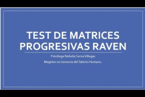 Descubre tu puntuación con el Test de Matrices Progresivas de Raven: ¡Los resultados te sorprenderán!”